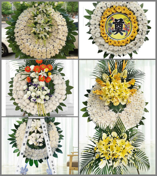 甘肃省白银靖远县北湾镇天字村花圈速递